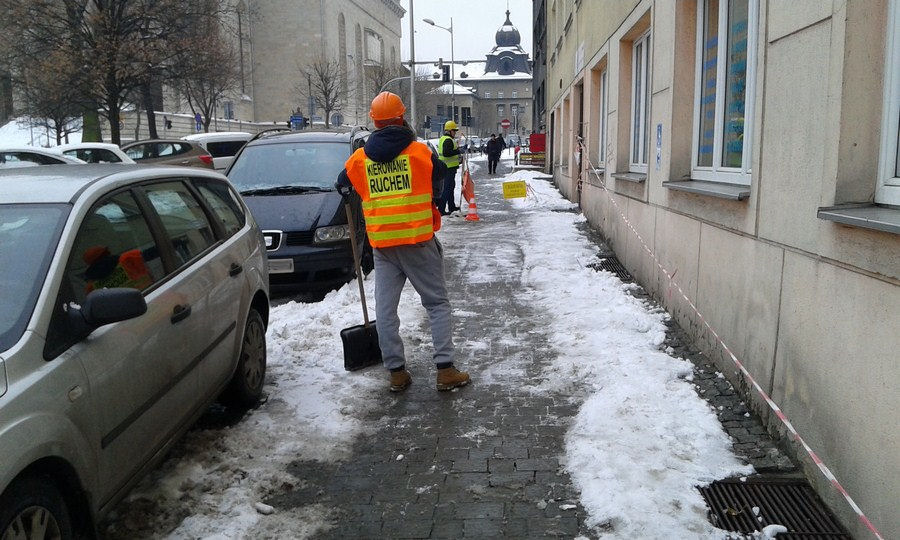 Odśnieżanie chodników